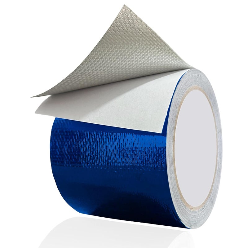 MCOTOP WaterproofRepair Tape for Fabric, 3.1IN x24.6FT, Heavy Duty Outdoor Repair Tape, for RV Roof, Tarp, Tent, Sail and Boat Cover Outdoor Repair Patch, Multipurpose Awning Repair Tape (Blue) - Image 1